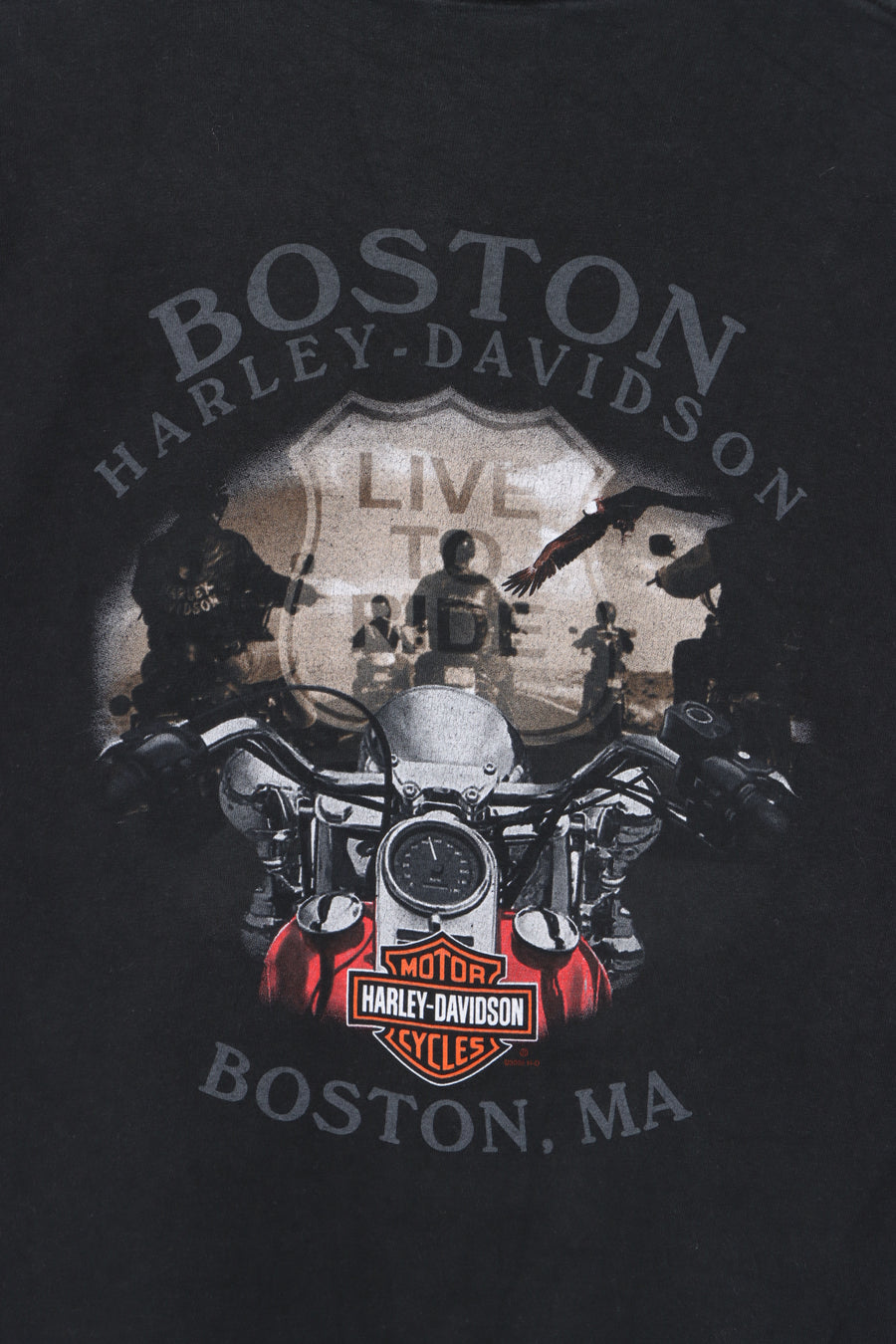 HARLEY DAVIDSON Hog's Blood Motor Oil Front Back T-Shirt USA Made (XL)