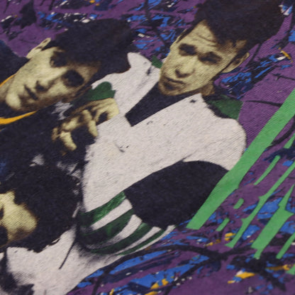 1990 NEW KIDS ON THE BLOCK Colourful Boy Band Merch Tee (XS) Vintage Sole Melbourne