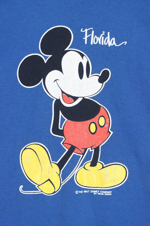 DISNEY Classic Mickey Mouse Florida Single Stitch T-Shirt USA Made (L)