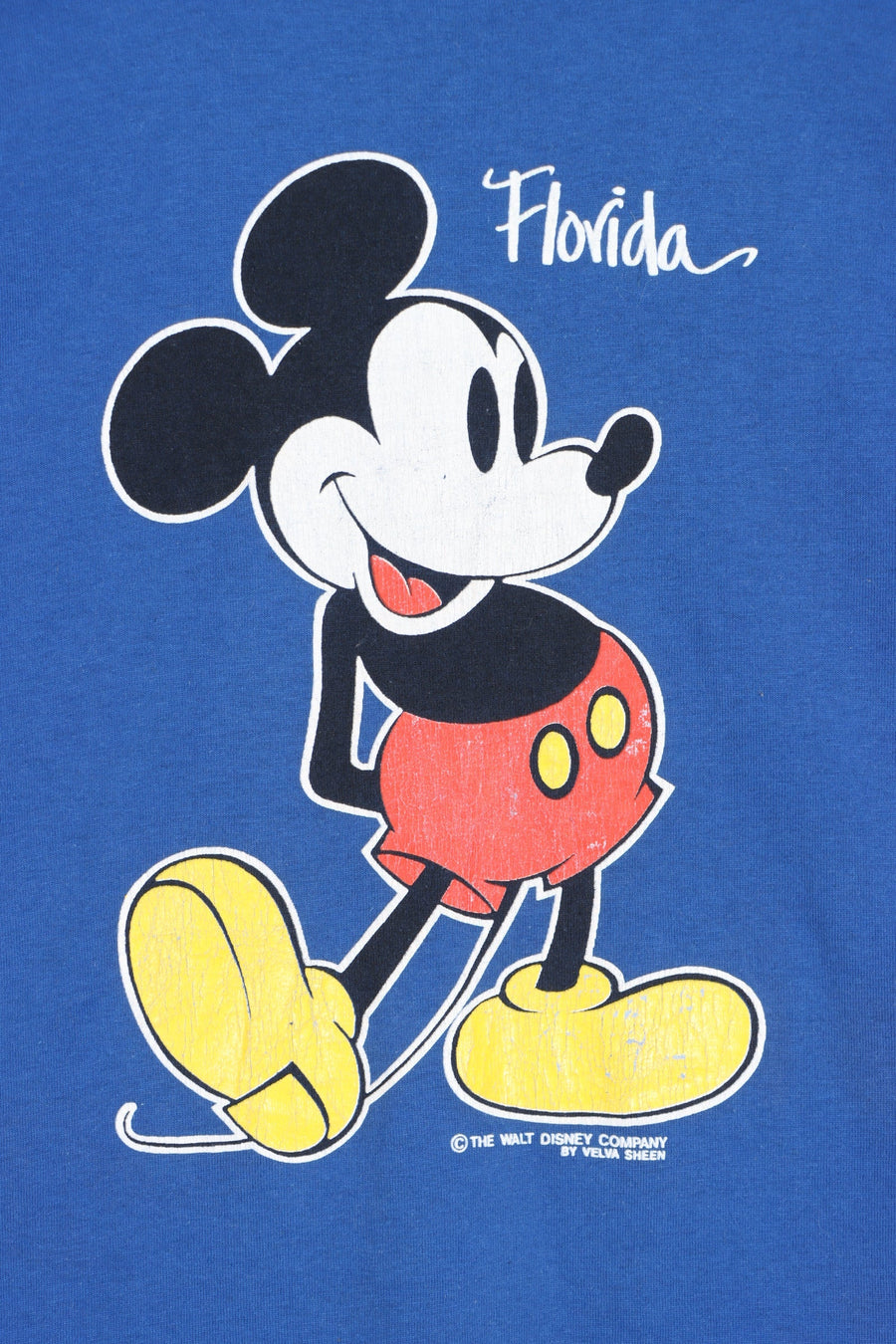 DISNEY Classic Mickey Mouse Florida Single Stitch T-Shirt USA Made (L)