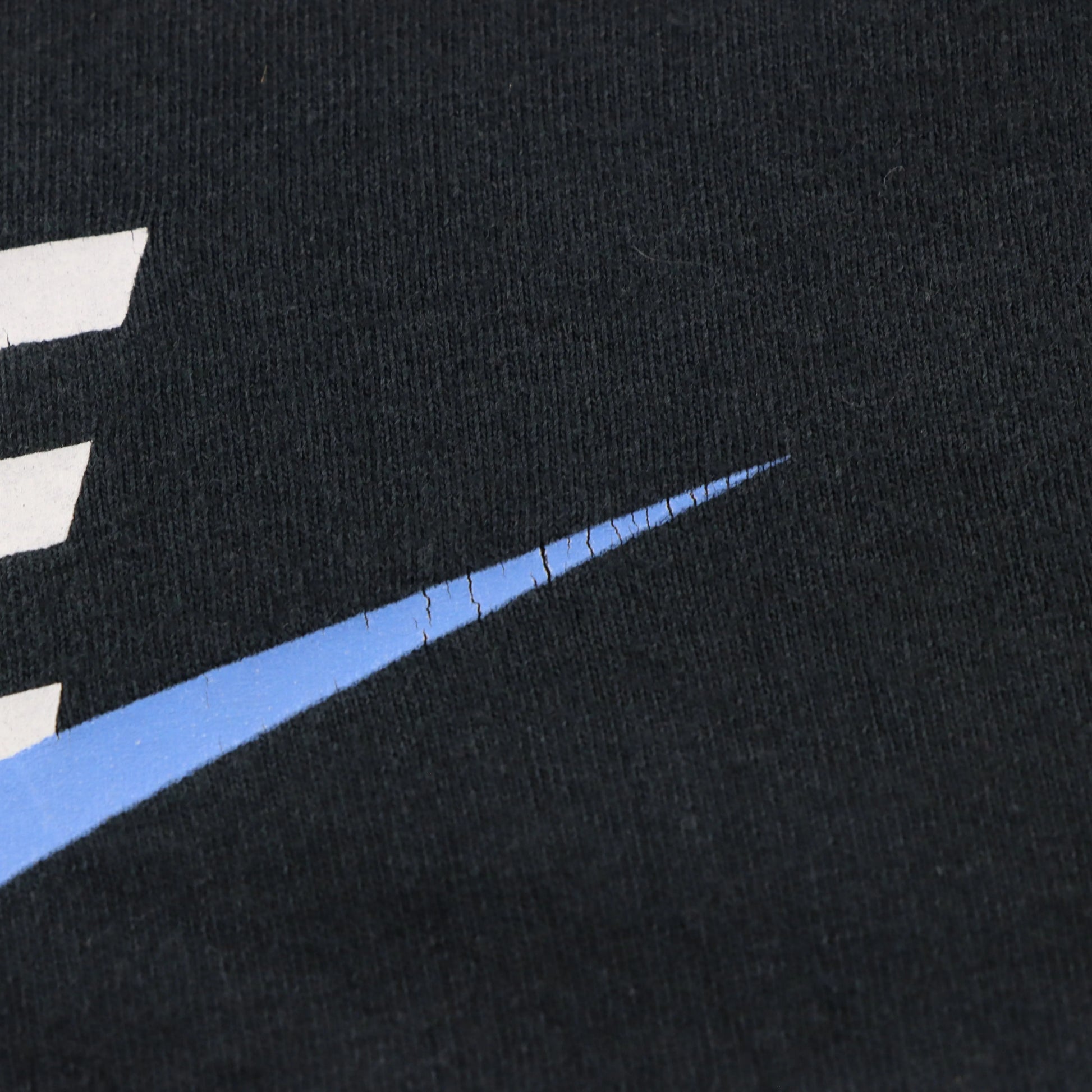 NIKE Big Blue Centre Swoosh Logo Classic Black T-Shirt (L) ***COCO Vintage Sole Melbourne