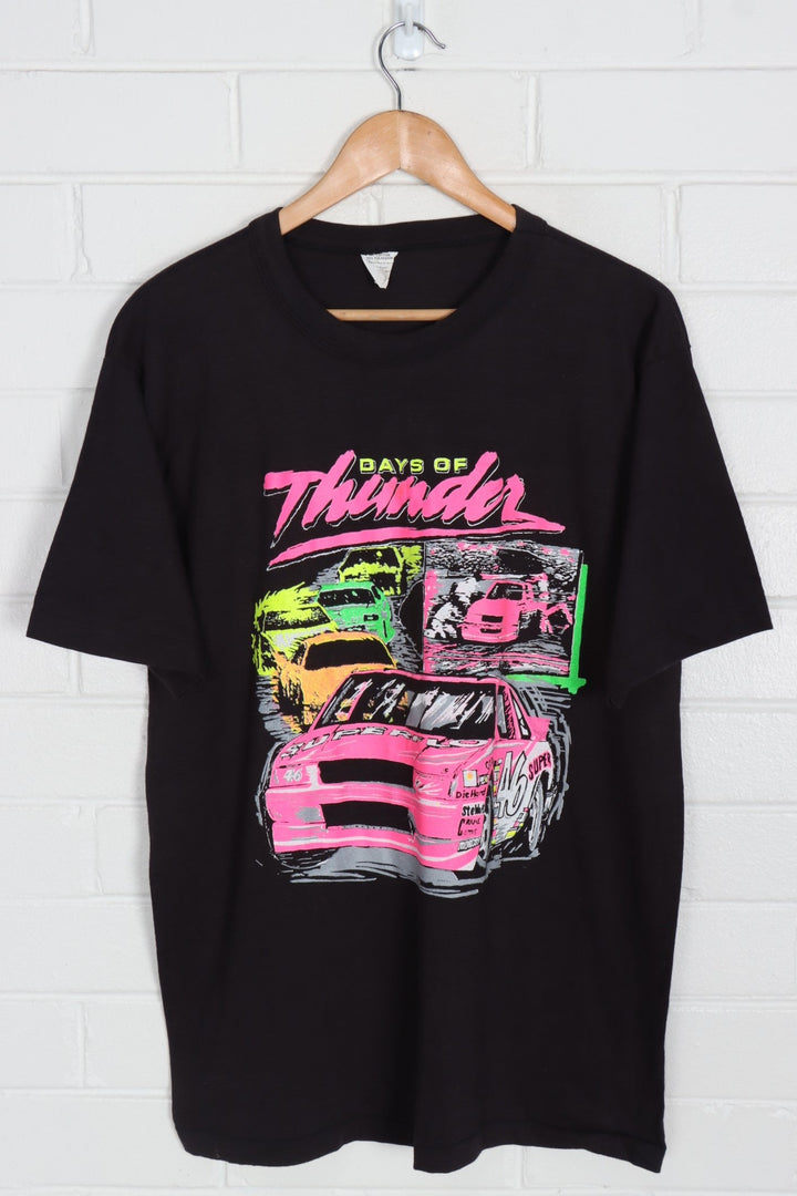 Days of Thunder Tom Cruise Superflo Fluro Racing T-Shirt (L)