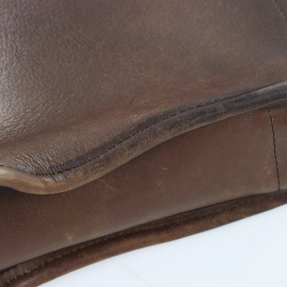 Vintage COACH C99 9057 Brown Leather Aero Small Zip Shoulder Bag