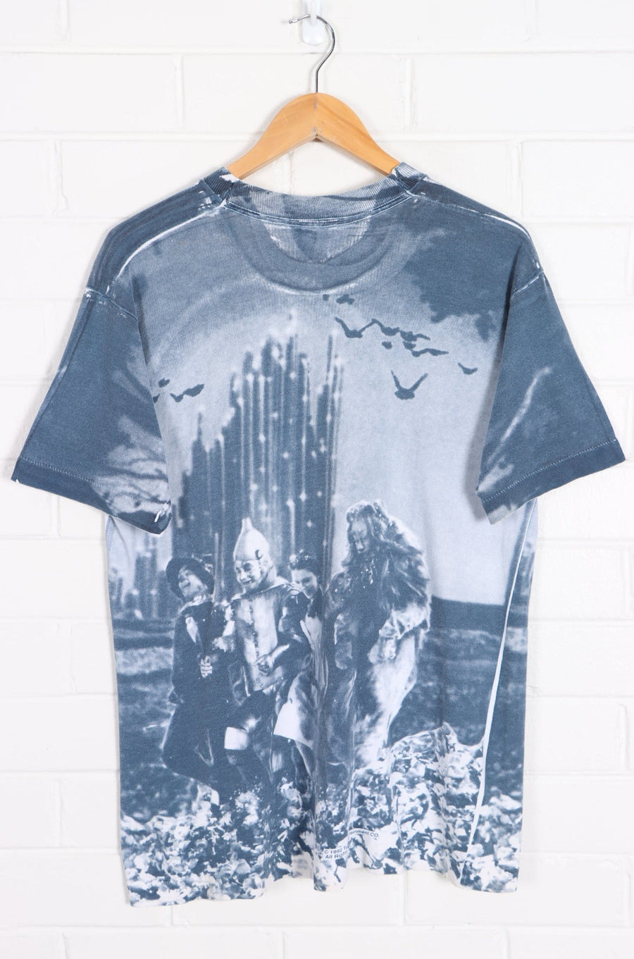 Vintage 1992 Wizard of Oz All Over Single Stitch T-Shirt USA Made (M) - Vintage Sole Melbourne