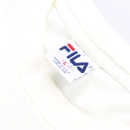 FILA Stamped Logo Single Stitch Tee USA Made (L) Vintage Sole Melbourne