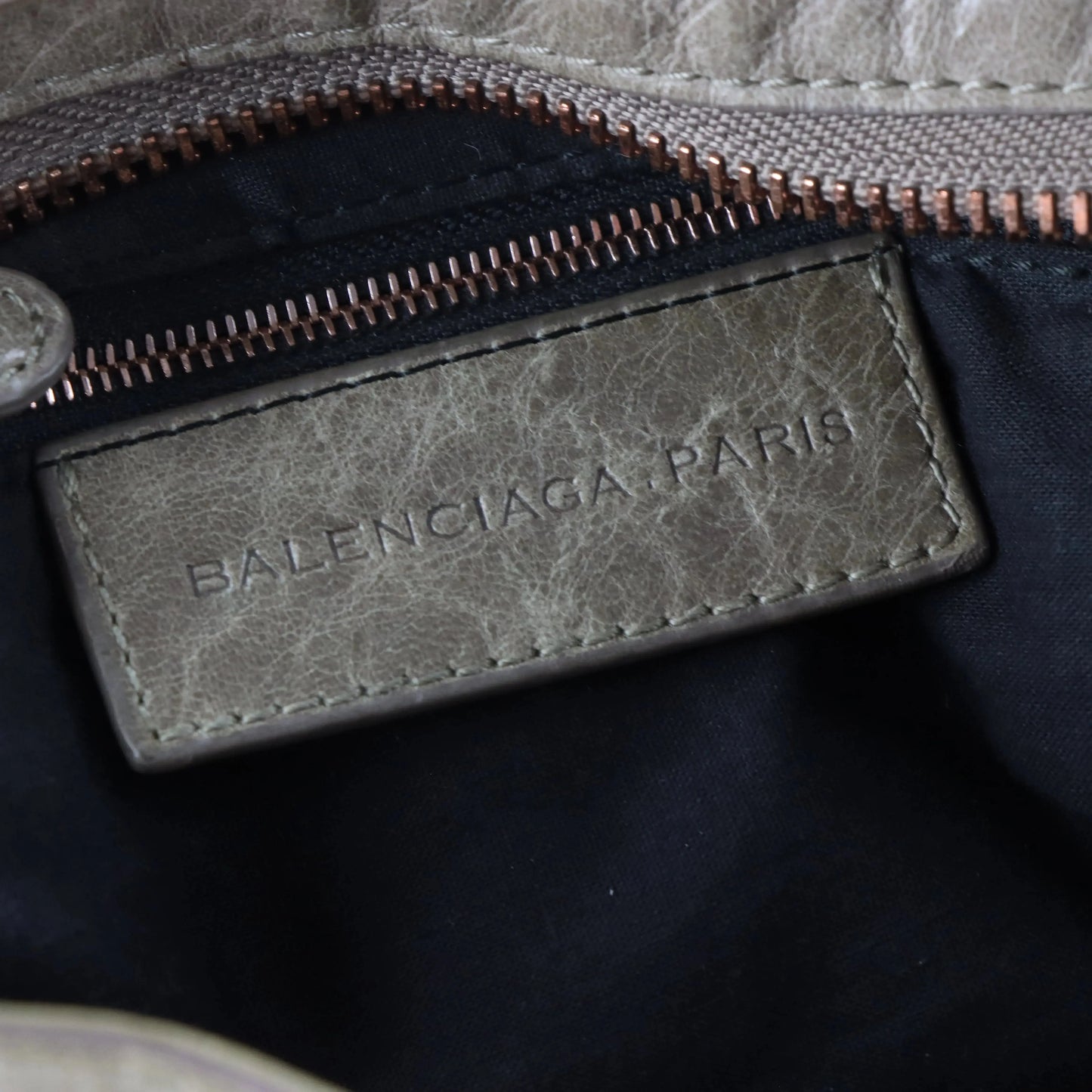 BALENCIAGA Agneau Giant Beige & Rose Gold City Bag Vintage Sole Melbourne