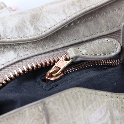 BALENCIAGA Agneau Giant Beige & Rose Gold City Bag