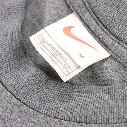 NIKE Embroidered Swoosh Silver Grey T-Shirt (M-L) Vintage Sole Melbourne