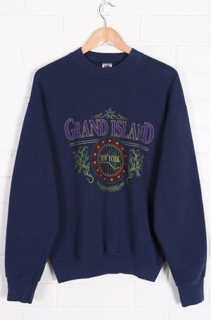 Grand Island New York Decorative Sweatshirt USA Made (L)