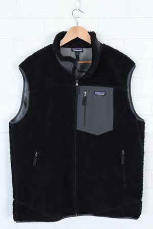 PATAGONIA Black Panel Fleece Vest (XXL)