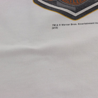 HARLEY DAVIDSON x LOONEY TUNES "Need For Speed" Double Sided White T-Shirt (XXL) ***COCO Vintage Sole Melbourne