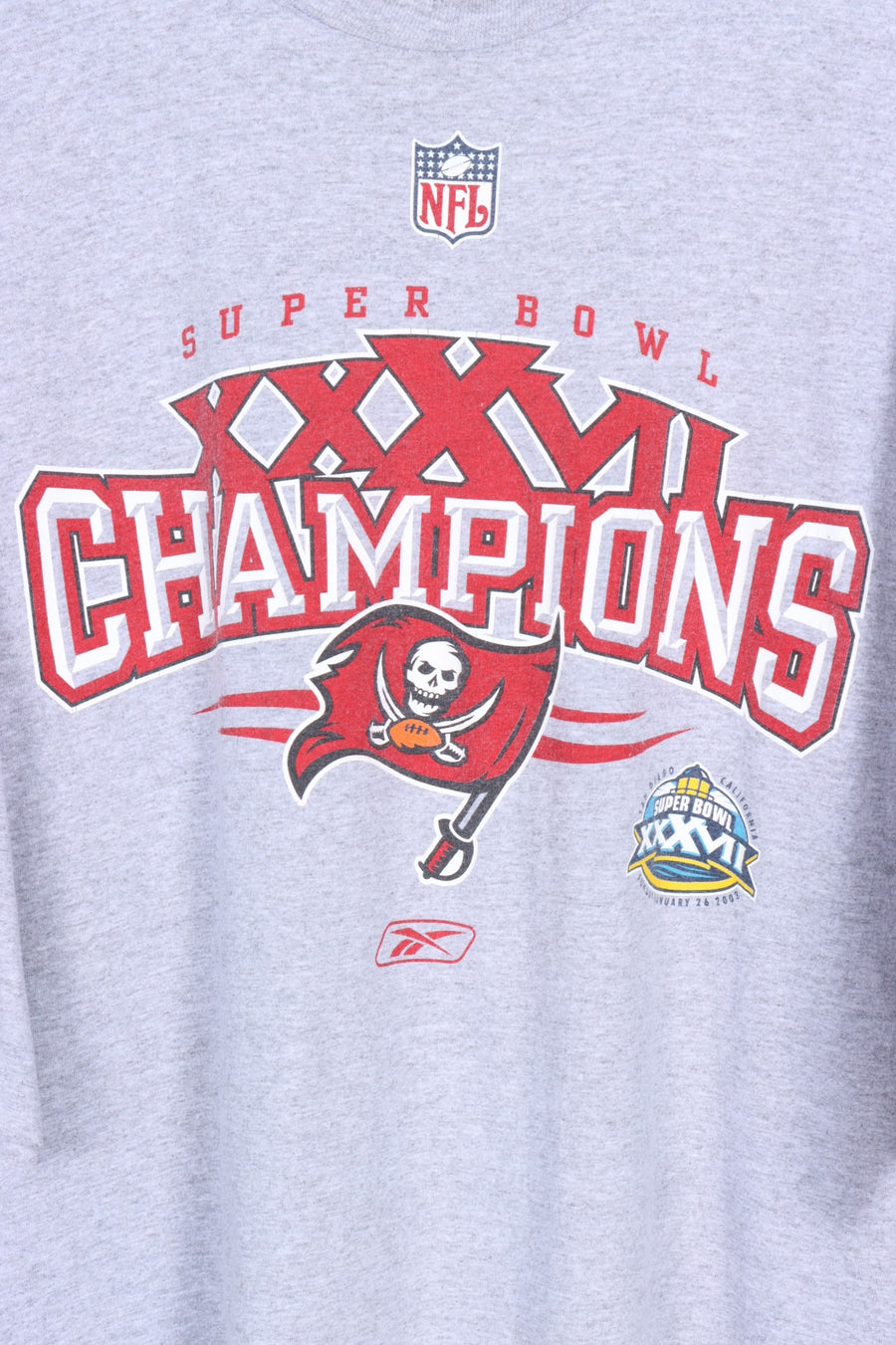 REEBOK Super Bowl Tampa Buccaneers Champions NFL Tee (XXL)