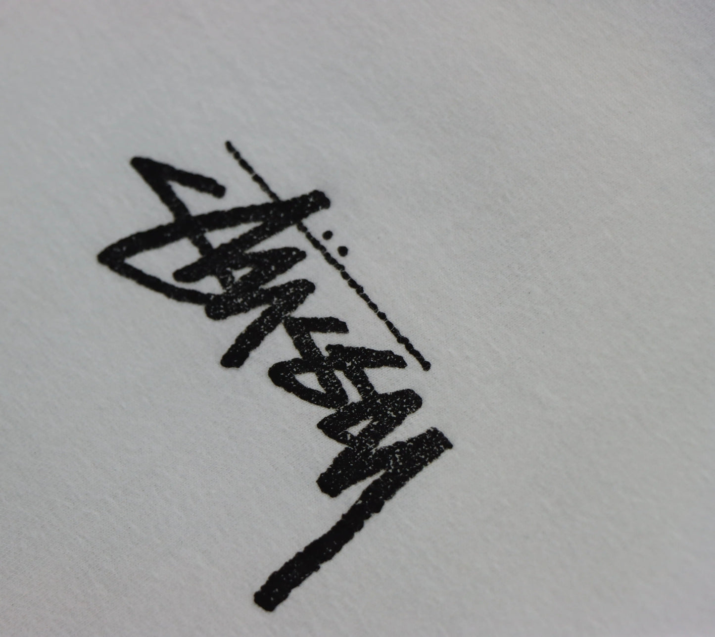 Vintage STUSSY Hippo Street Grunge Boxy White T-Shirt (L-XL)