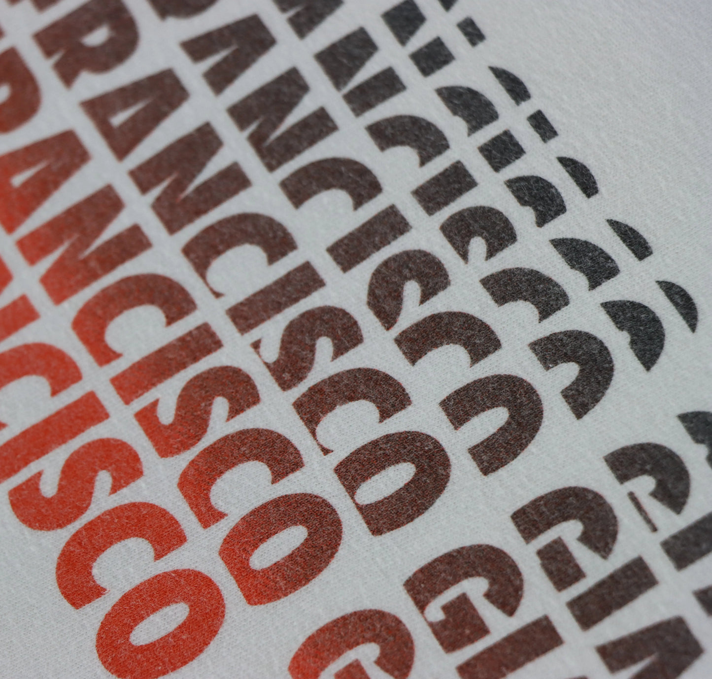 Vintage NIKE San Francisco Giants Gradient Print White T-Shirt (L)