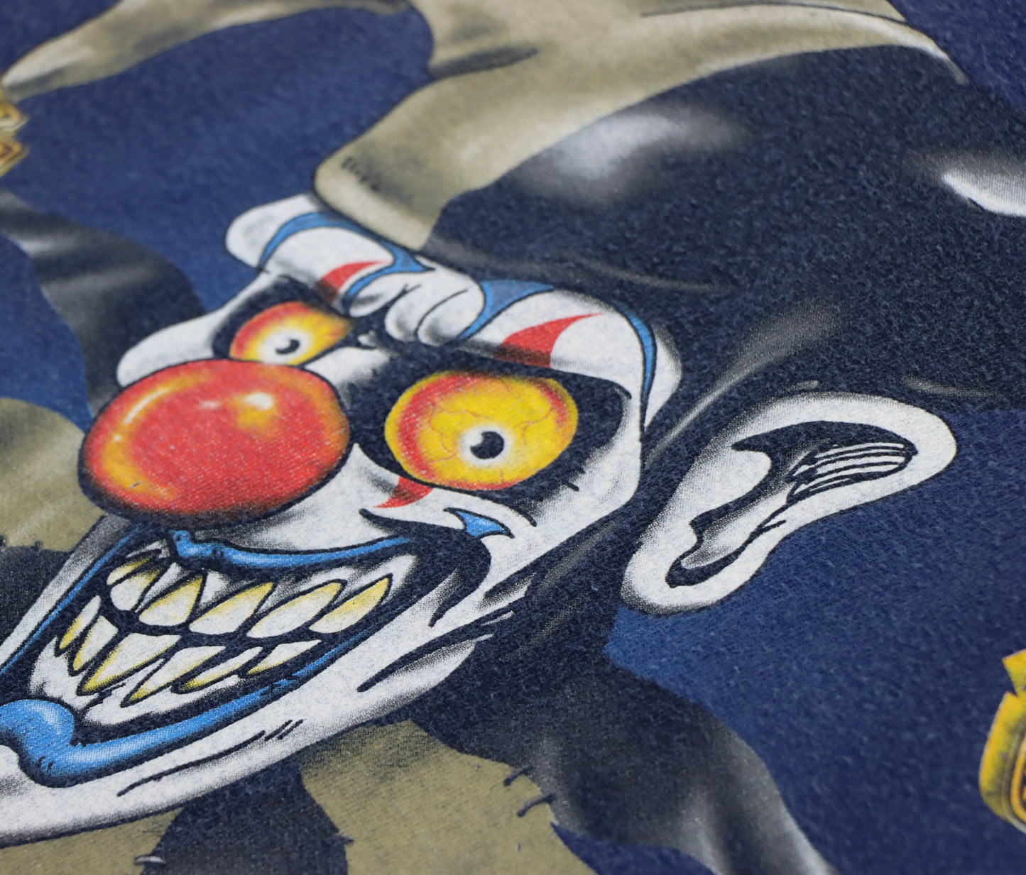 HARLEY DAVIDSON Clown Jester Navy Texas Motorcycle T-Shirt (XL)