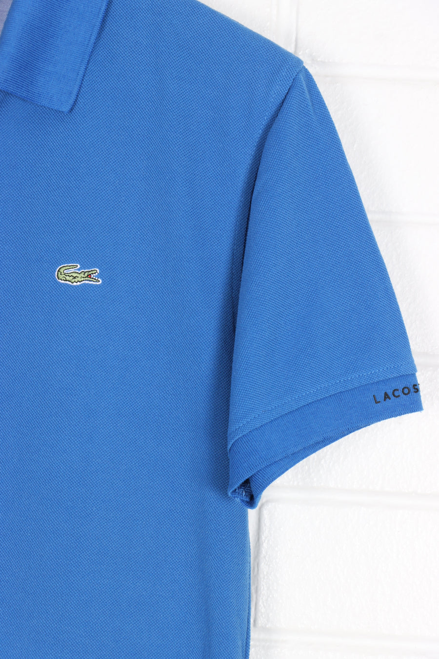 LACOSTE Blue Classic Embroidered Shirt French Made (M)