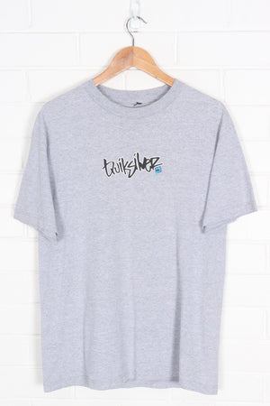 QUIKSILVER Surf Skate Blue & Grey Graphic Tee (M)