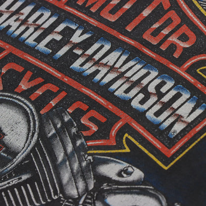 Vintage 1992 HARLEY DAVIDSON Milwaukee USA Made Grey Motorcycle Tee (XL-XXL)