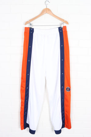 NIKE Basketball Swoosh Logo Snap Tear Away Track Pants (XL)