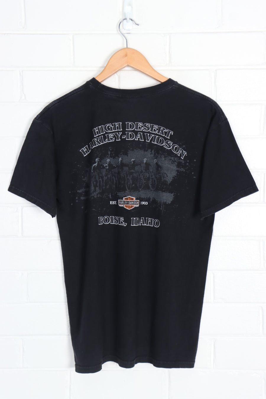 HARLEY DAVIDSON Skull High Desert Idaho Front & Back Tee (S-M)