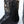 Antique 1920/30s Butterfly Inlay Black Leather Cowboy Boots (10.5)