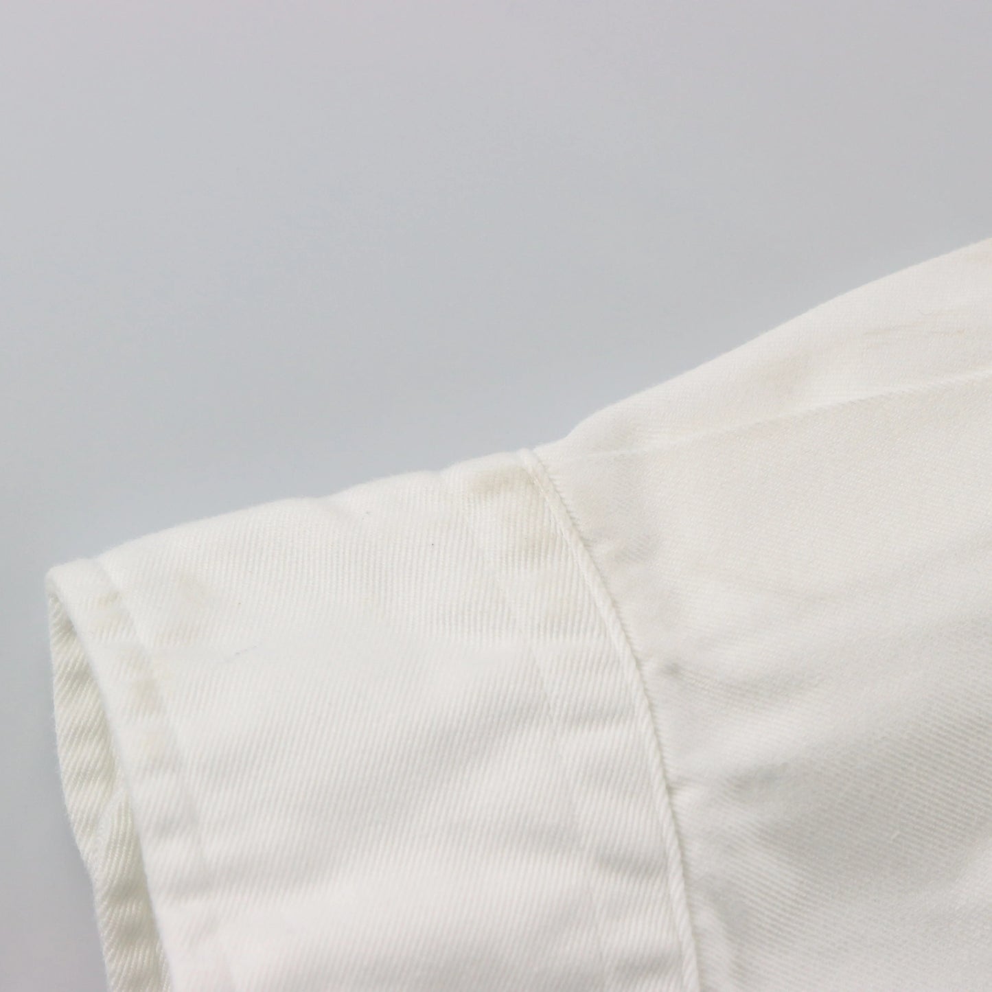 Vintage RALPH LAUREN White & Navy Embroidered Pony Button-Down Long Sleeve Shirt USA Made (XL)