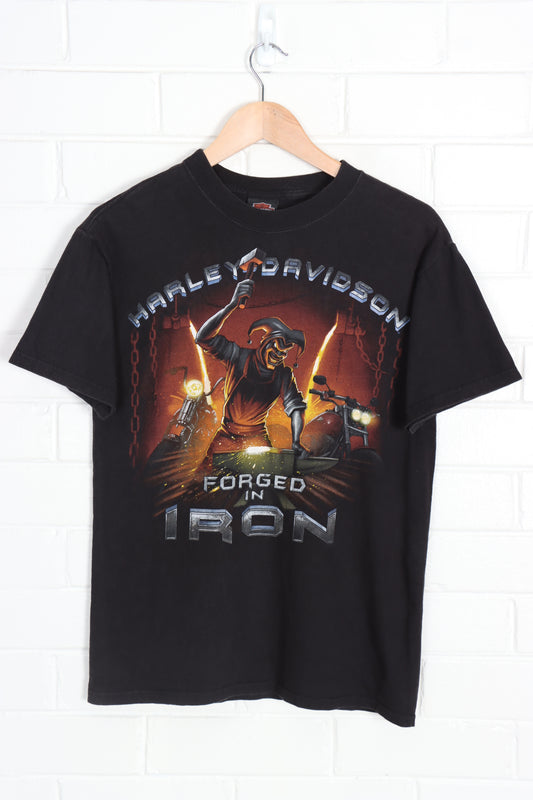 HARLEY DAVIDSON 'Forged In Iron' Jester Texas Wagon USA Made Tee (S-M) - Vintage Sole Melbourne