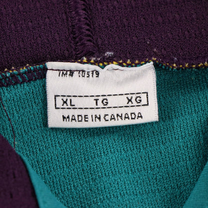 Vintage NIKE Anaheim Mighty Ducks NHL Embroidered Patch Canadian Made Hockey Jersey (XL)