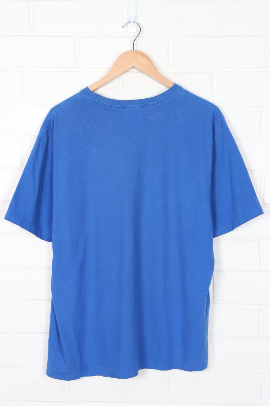 TOMMY HILFIGER Box Logo Oversized Blue T-Shirt (M-L)