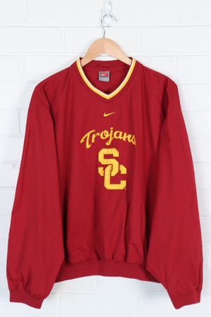 NIKE Centre Swoosh Trojan USC College V-Neck Pullover (XXL)