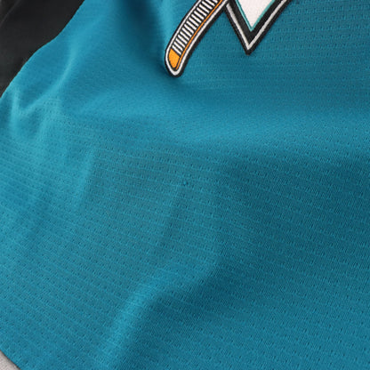 Vintage NIKE San Jose Sharks NHL 90s Canadian Made Teal Hockey Jersey (M)
