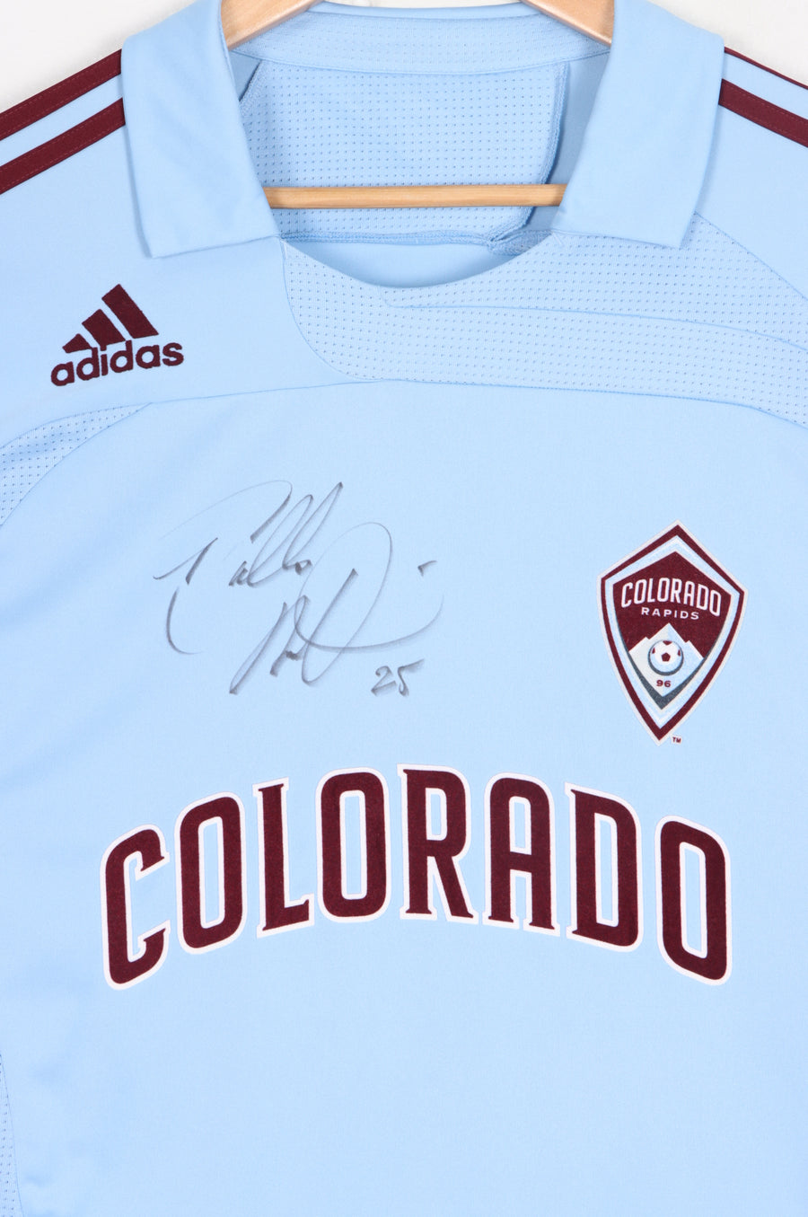 Colorado Rapids MLS Autographed Pablo Mastroeni 2007/2008 ADIDAS Away Soccer Jersey (L)