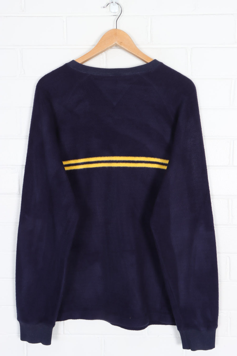 TOMMY HILFIGER 'Cold Stop' Striped Fluffy Fleece Sweater (L)