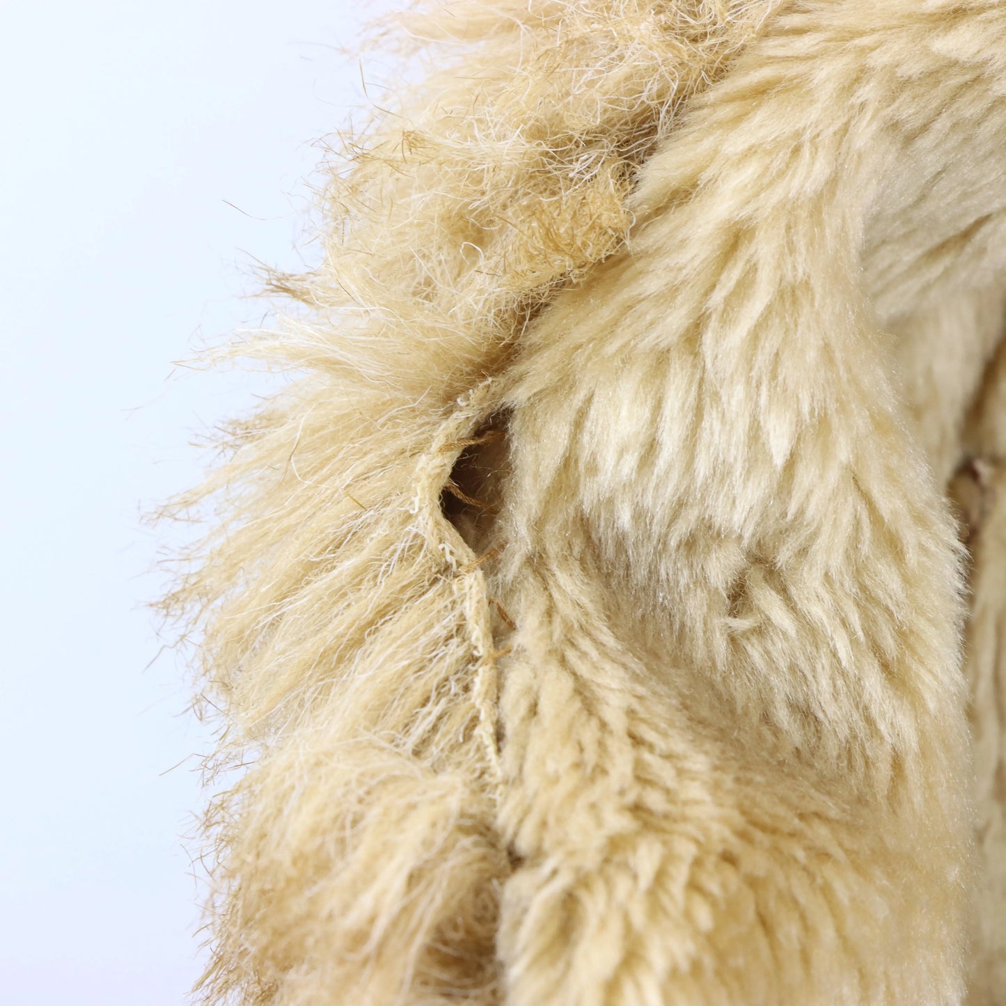 BABY PHAT Brown & Tan Y2K Gold Embroidered Faux Fur Lined Coat (Women's M)