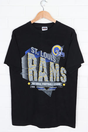 NFL St Louis Rams 1995 Black T-Shirt USA Made (M-L)