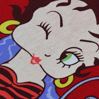 BETTY BOOP Y2K 'Bad As I Wanna Be!' Motorcycle Red Vintage T-Shirt (XL-XXL) Vintage Sole Melbourne