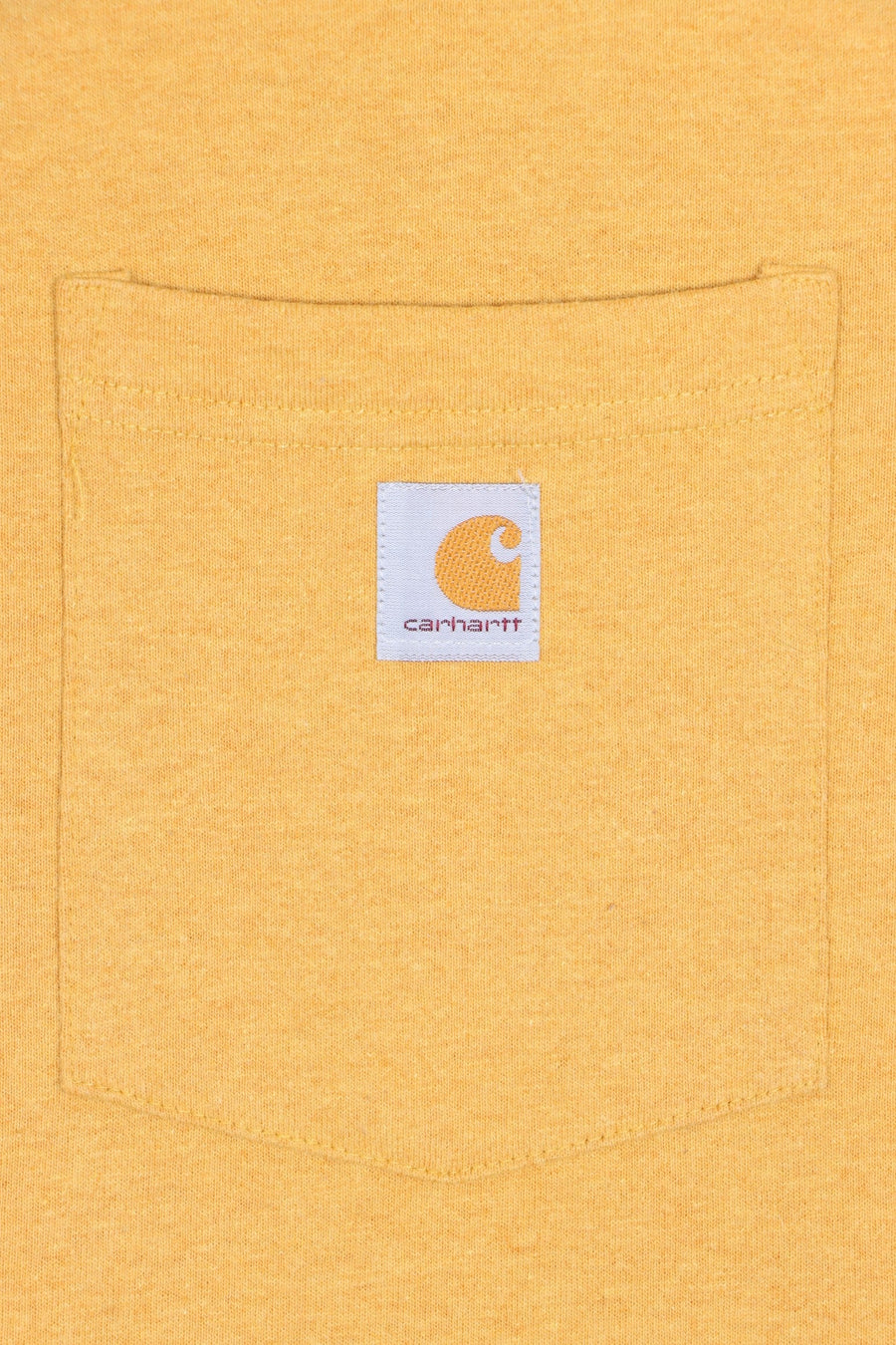 CARHARTT Mustard Yellow Front Pocket Casual Tee (M)