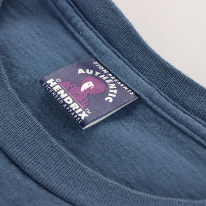 Vintage JIMMY HENDRIX Peace Sign Rock Music Blue Tee (XL)