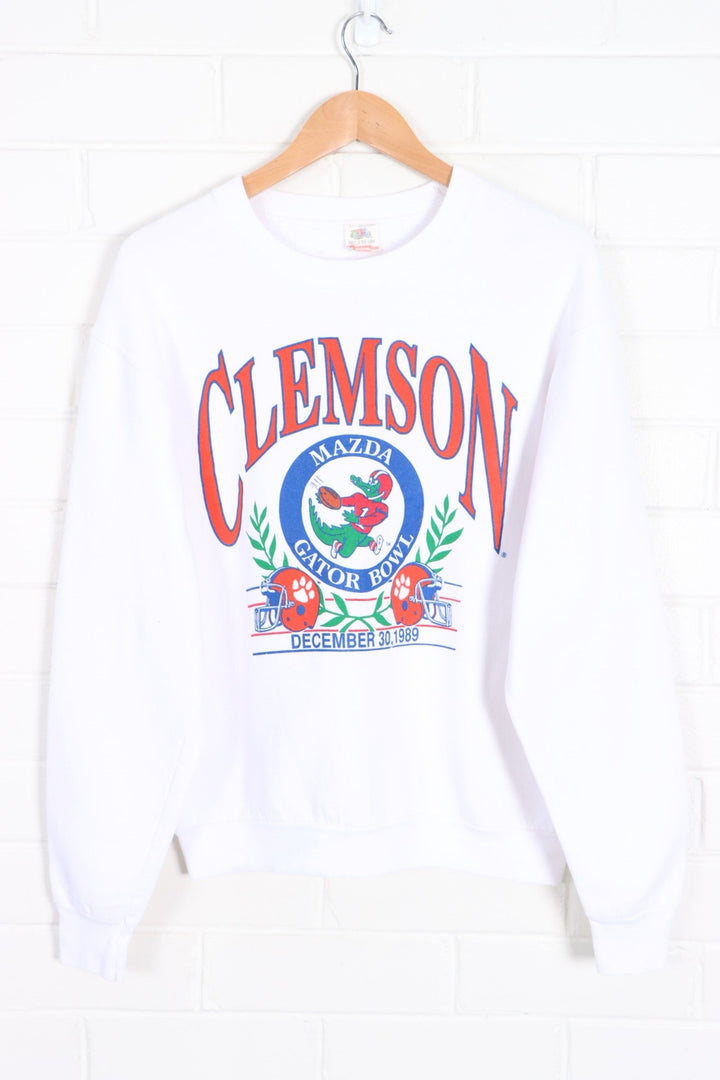 Clemson Tigers Football 1989 Mazda Gator Bowl Sweatshirt (M) - Vintage Sole Melbourne