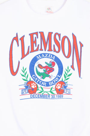 Clemson Tigers Football 1989 Mazda Gator Bowl Sweatshirt (M) - Vintage Sole Melbourne