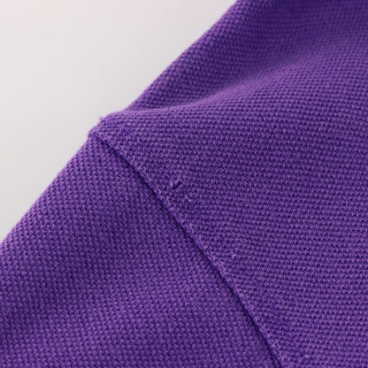 SOUTHPOLE Embroidered Crest Logo Vintage Purple Polo Shirt (M-L)