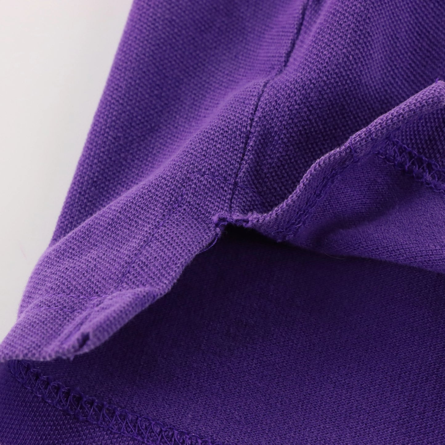 SOUTHPOLE Embroidered Crest Logo Vintage Purple Polo Shirt (M-L)