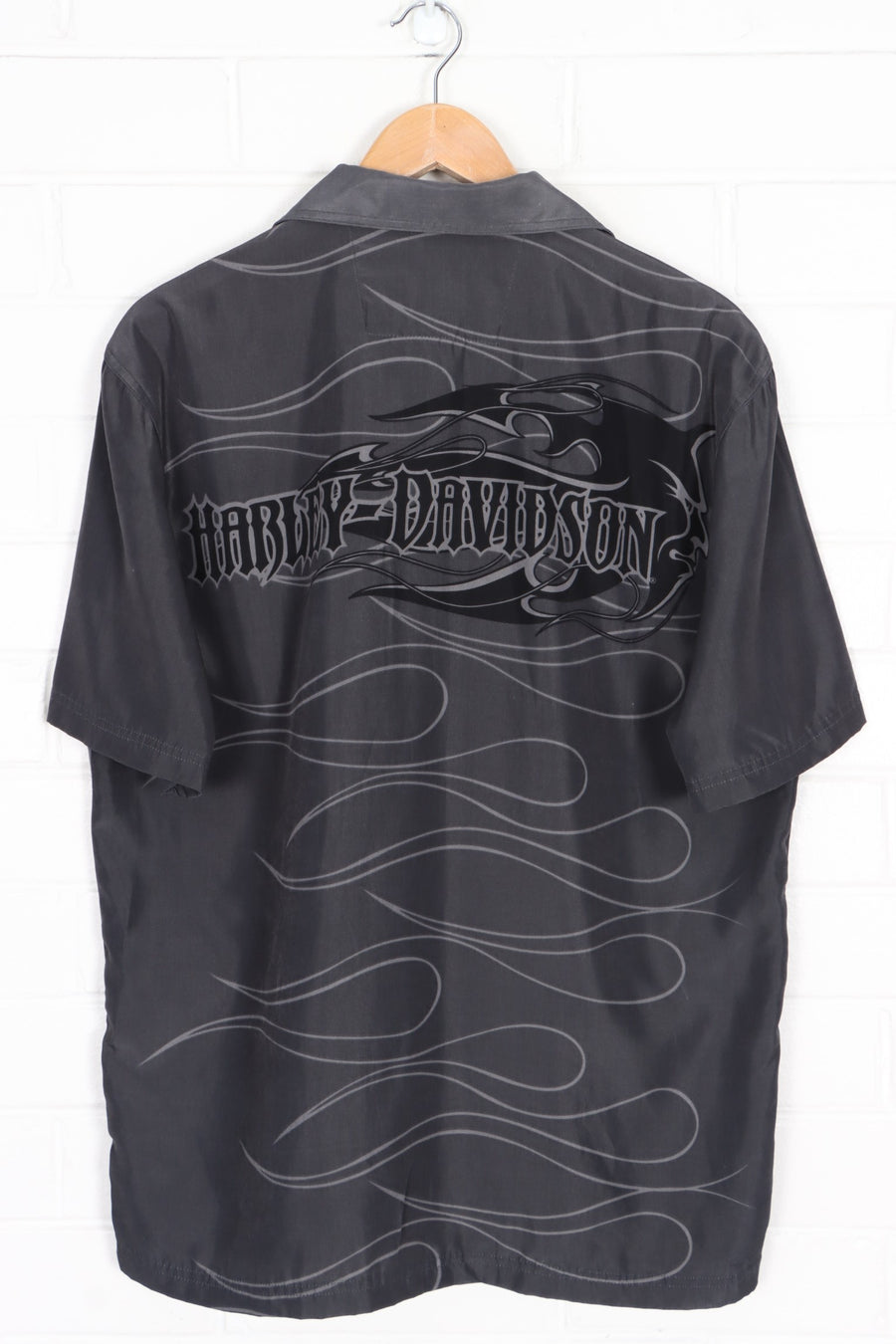 HARLEY DAVIDSON Y2K Swirl Front Back Short Sleeve Shirt (M-L)