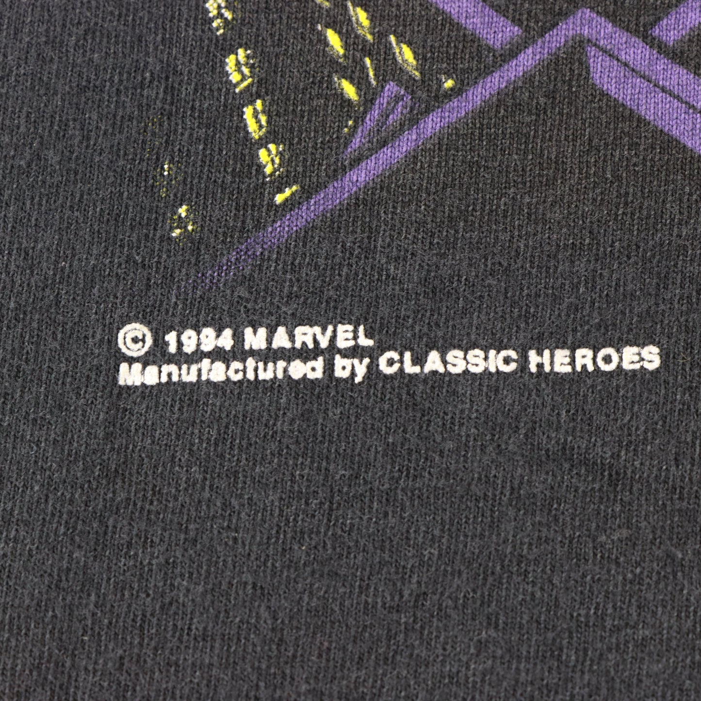 Vintage 1994 Marvel Comics Spiderman USA Made Black Single Stitch T-Shirt (M) Vintage Sole Melbourne