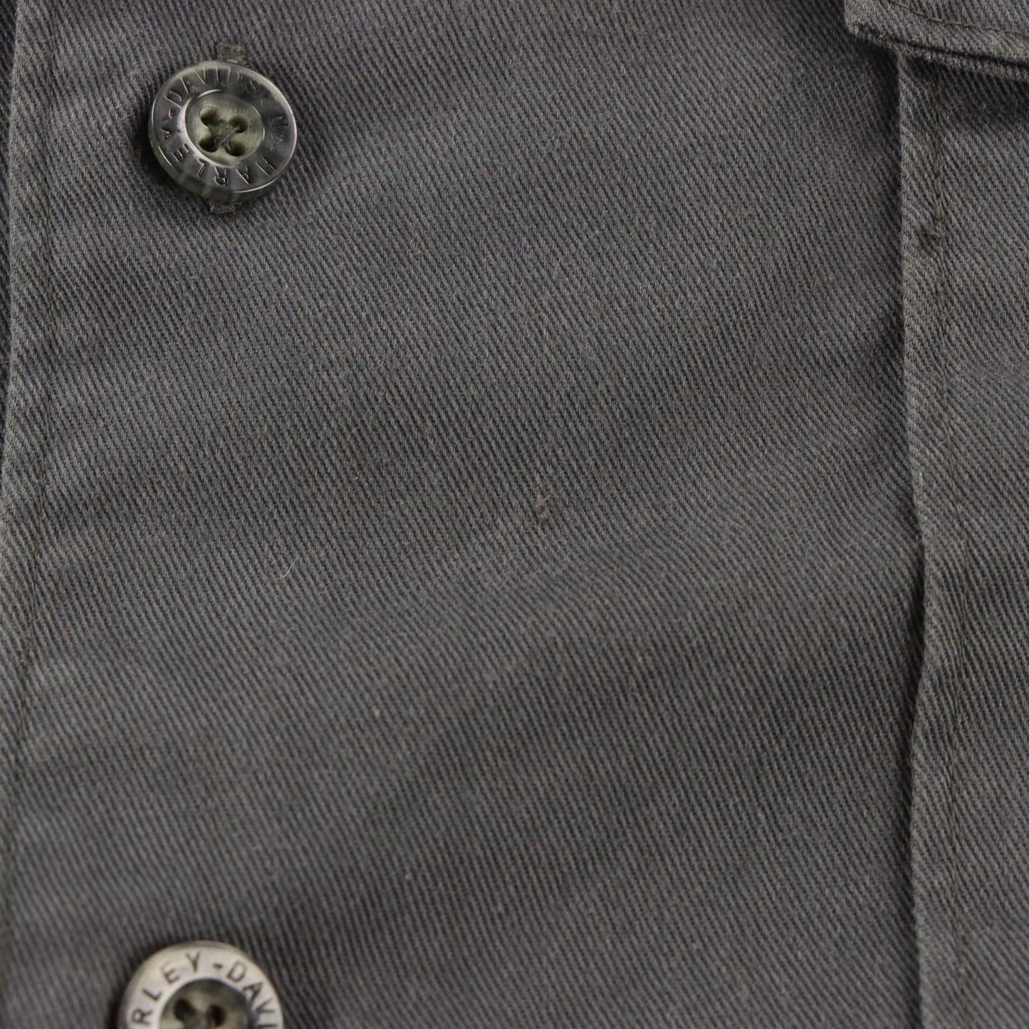 HARLEY DAVIDSON Embroidered Willie G. Skull Patch Grey Button-Down Short Sleeve Shirt (XXL-XXXL)