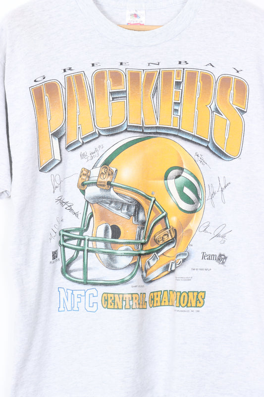 1995 VINTAGE Green Bay Packers Football Helmet USA Made Tee (M)