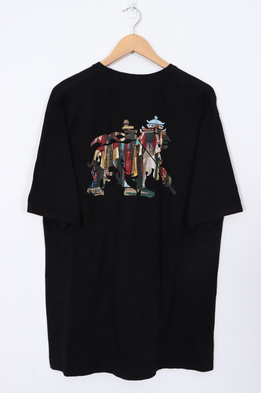 STUSSY Tribal Lion Front Back T-Shit (XL)
