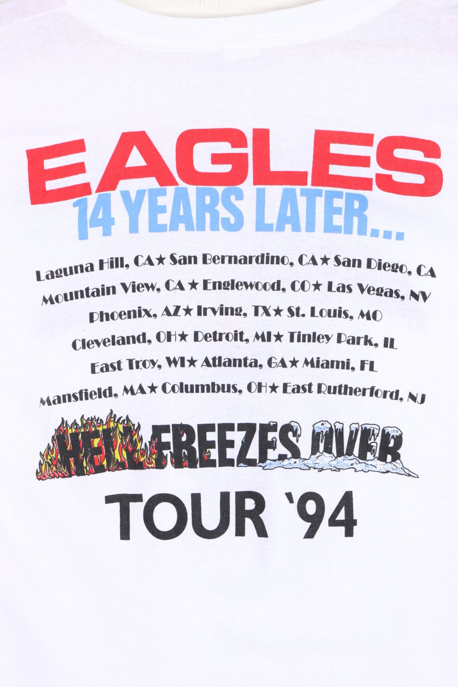 Eagles 1994 'Hell Freezes Over' Tour Single Stitch T-Shirt (XL) - Vintage Sole Melbourne