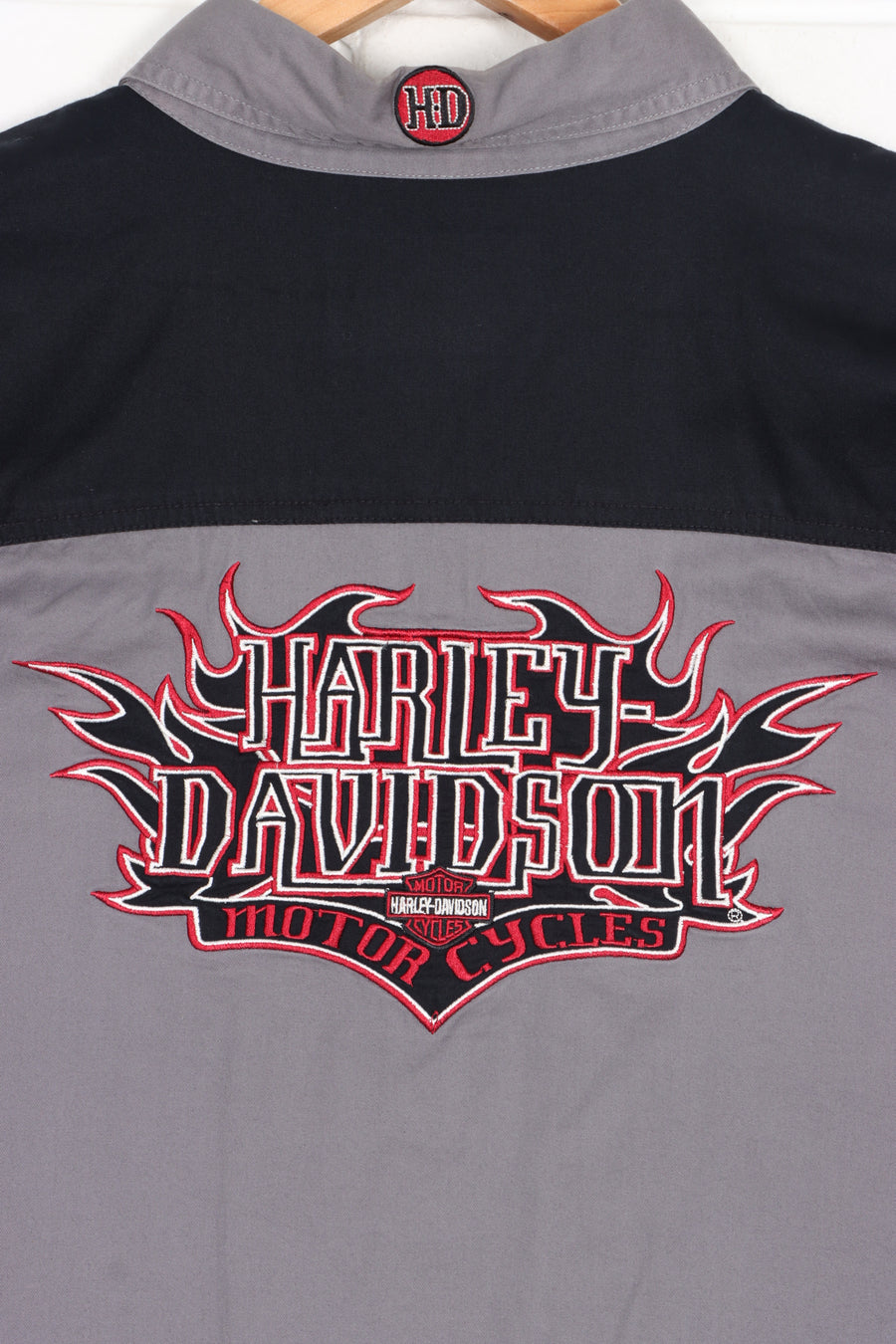 HARLEY DAVIDSON Multi Patch Mechanics Short Sleeve Shirt (XXL)