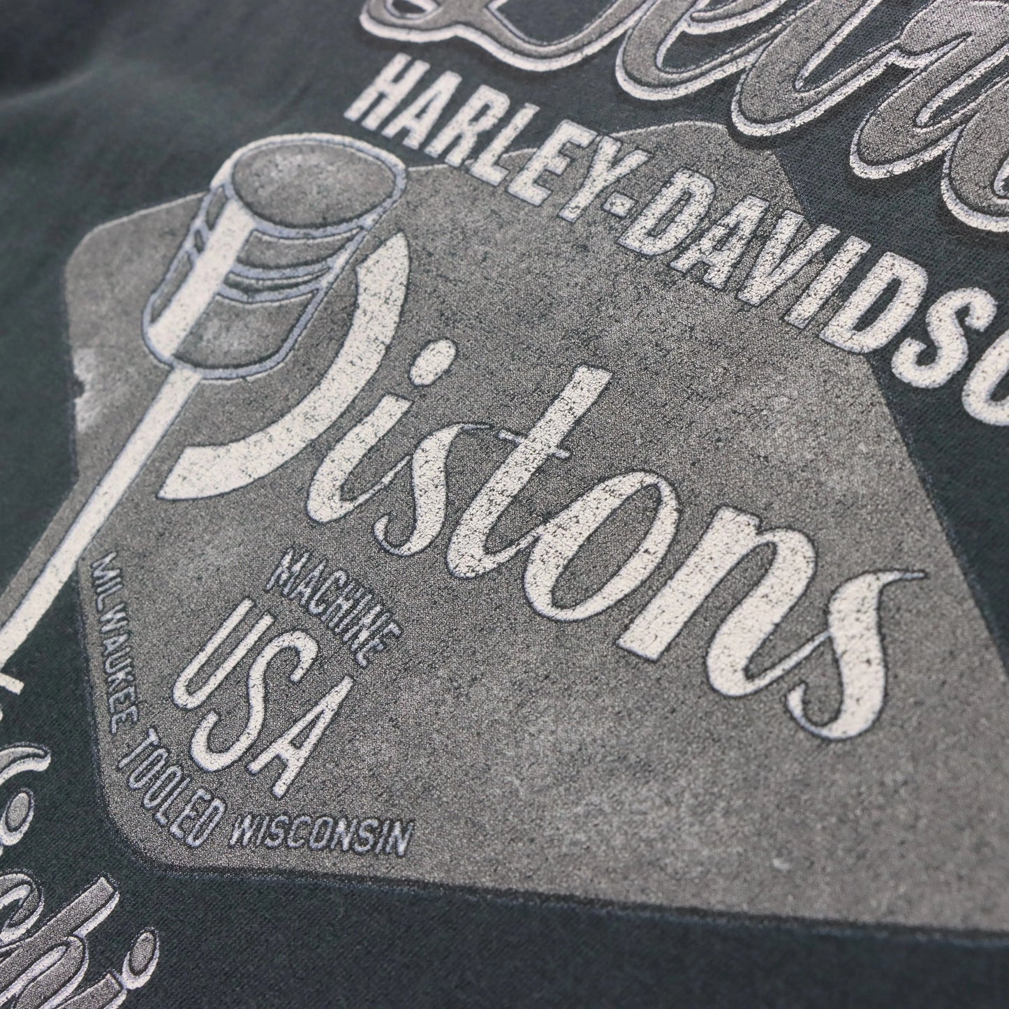 Vintage HARLEY DAVIDSON Detroit Double Sided Y2K Long Sleeve Tee USA Made (M-L) Vintage Sole Melbourne